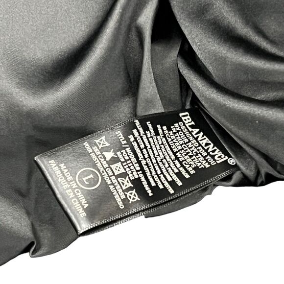Blank NYC Jacket Women’s L Black Crop Puffer in Cold Lover Shine Nylon High Neck - Picture 9 of 15
